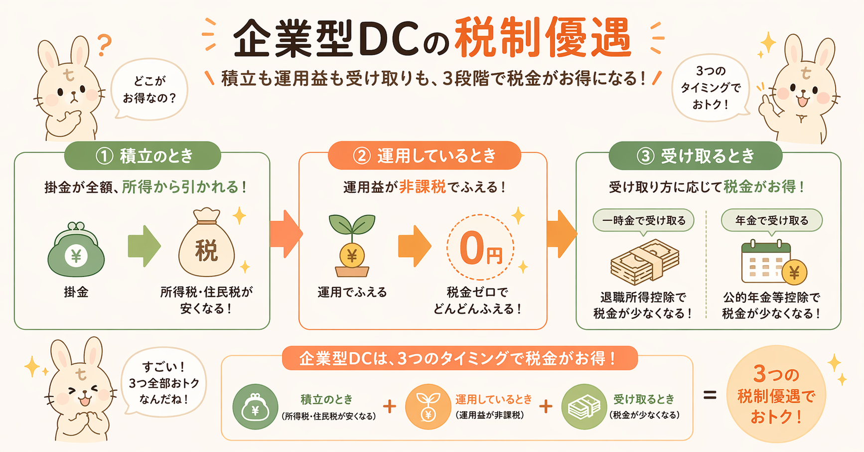 企業型DCの税制優遇の仕組み